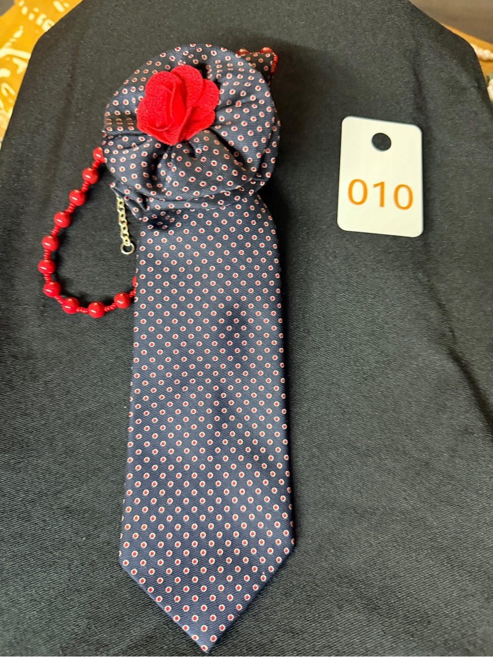Repurpose necktie necklace
